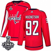 Capitals 92 Evgeny Kuznetsov Red 2018 Stanley Cup Final Bound Adidas Jersey,baseball caps,new era cap wholesale,wholesale hats
